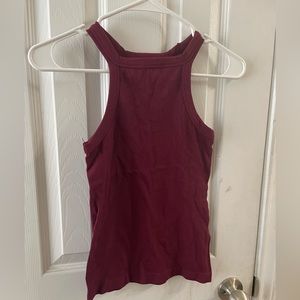 Burgundy o/s muscle shirt